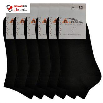 جوراب آپادانا کد bb1212 بسته 6 عددی رنگ مشکی جوراب آپادانا کد bb1212 بسته 6 عددی رنگ مشکی