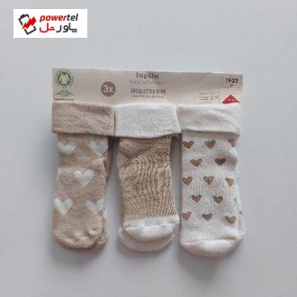 جوراب نوزادی لوپیلو مدل YS001 مجموعه 3 عددی
