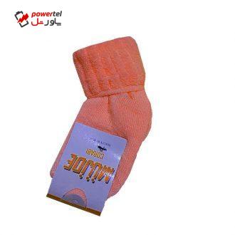 جوراب نوزادی کد 2 رنگ نارنجی جوراب نوزادی کد 2 رنگ نارنجی