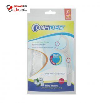 خلال دندان کانفیدنت مدل Mint بسته 50 عددی خلال دندان کانفیدنت مدل Mint بسته 50 عددی