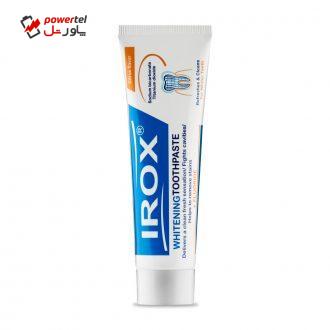 خمیردندان سفیدکننده ایروکس مدل whitening حجم 100 میلی لیتر خمیردندان سفیدکننده ایروکس مدل whitening حجم 100 میلی لیتر