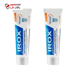 خمیر دندان ایروکس مدل whitening حجم 100 میلی لیتر خمیر دندان ایروکس مدل whitening حجم 100 میلی لیتر