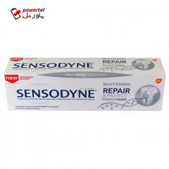 خمیر دندان سنسوداین سری Repair & Protect مدل Whitening حجم 75 میلی لیتر خمیر دندان سنسوداین سری Repair & Protect مدل Whitening حجم 75 میلی لیتر