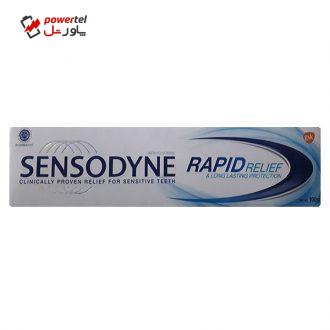 خمیر دندان سنسوداین مدل RAPID RELIEF حجم 100 میلی لیتر