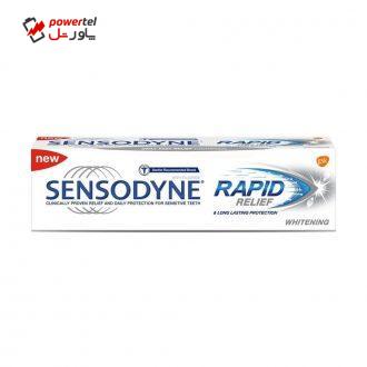 خمیر دندان سنسوداین مدل  RAPID RELIEF Whitening حجم 75 میلی لیتر