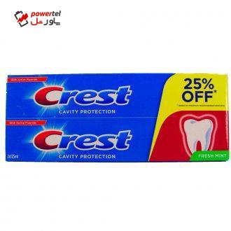خمیر دندان کرست مدل CAVITY حجم 250 میلی لیتر بسته 2 عددی