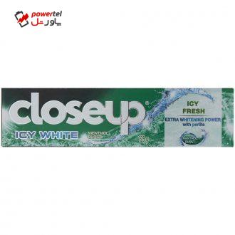خمیر دندان کلوز آپ سری Icy Fresh مدل Menthol Burst مقدار 125 میلی لیتر