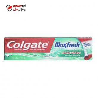 خمیر دندان کلگیت سری Max Fresh مدل Cooling Crystals حجم 100 میلی لیتر