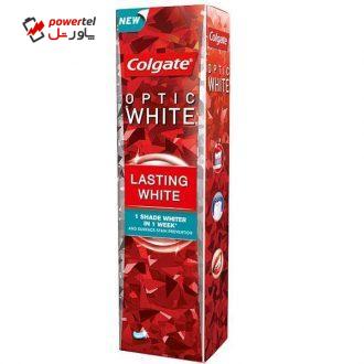 خمیر دندان کلگیت سری Optic White مدل lasting white حجم 75 میلی لیتر خمیر دندان کلگیت سری Optic White مدل lasting white حجم 75 میلی لیتر