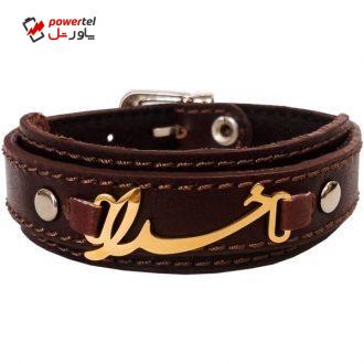 دستبند چرم وارک طرح خدا مدل نیکان کد rb236