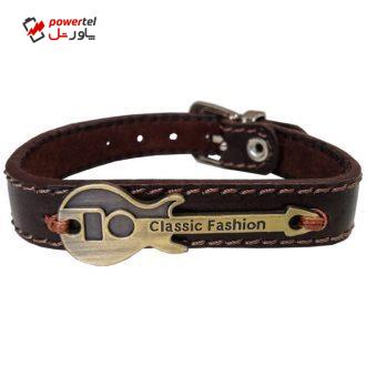 دستبند چرم وارک طرح گیتارمدل rb34
