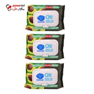 دستمال مرطوب دافی مدل 1 Q10 moisturizer مجموعه 3 عددی