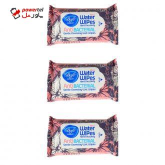 دستمال مرطوب دافی مدل Anti bacterial GN مجموعه 3 عددی دستمال مرطوب دافی مدل Anti bacterial GN مجموعه 3 عددی