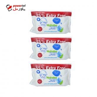 دستمال مرطوب دافی مدل Hydration 02 مجموعه 3 عددی