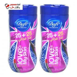 دستمال مرطوب دافی مدل Love مجموعه 2 عددی