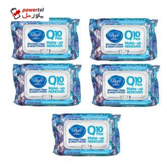 دستمال مرطوب دافی مدل Q10-STOP ACNE مجموعه 5 عددی دستمال مرطوب دافی مدل Q10-STOP ACNE مجموعه 5 عددی