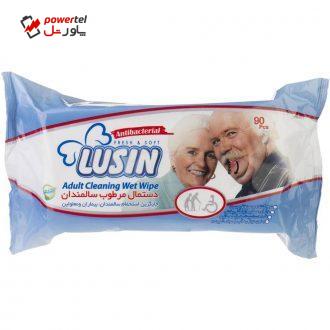 دستمال مرطوب سالمندان لوسین بسته 90 عددی دستمال مرطوب سالمندان لوسین بسته 90 عددی