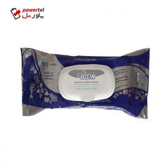 دستمال مرطوب لوسین مدل microwavable بسته 70 عددی