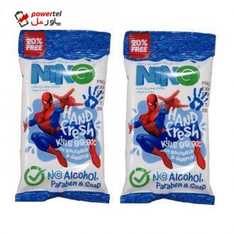 دستمال مرطوب نینو طرح Spider Man مجموعه 2 عددی دستمال مرطوب نینو طرح Spider Man مجموعه 2 عددی