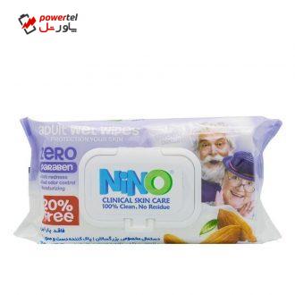 دستمال مرطوب نینو مدل Sensitive بسته 70 عددی