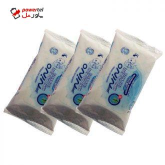 دستمال مرطوب پاک کننده نینو مدل117 بسته 3 عددی