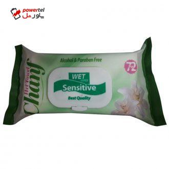 دستمال مرطوب چانف کد Sa 1010 بسته 72 عددی