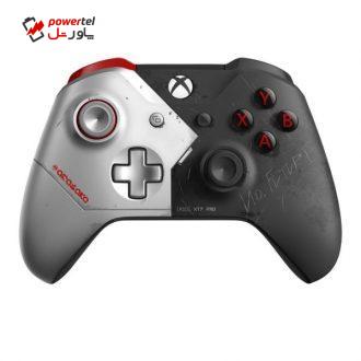 دسته بازی بی سیم ایکس باکس وان مایکروسافت مدل Cyberpunk 2077 Limited Edition