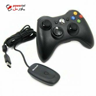 دسته بازی xbox360 مایکروسافت مدل wireless controller به همراه گیرنده ویندوز دسته بازی xbox360 مایکروسافت مدل wireless controller به همراه گیرنده ویندوز