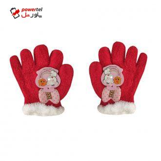 دستکش دخترانه طرح پاپیون کد 1-3 دستکش دخترانه طرح پاپیون کد 1-3