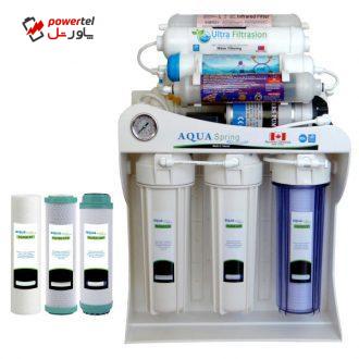 دستگاه تصفیه کننده آب آکوآ اسپرینگ مدل UF – SF4150 به همراه فیلتر مجموعه 3 عددی دستگاه تصفیه کننده آب آکوآ اسپرینگ مدل UF – SF4150 به همراه فیلتر مجموعه 3 عددی