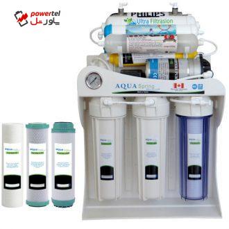 دستگاه تصفیه کننده آب آکوآ اسپرینگ مدل UF – SF5000 به همراه فیلتر مجموعه 3 عددی دستگاه تصفیه کننده آب آکوآ اسپرینگ مدل UF – SF5000 به همراه فیلتر مجموعه 3 عددی