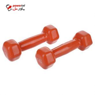 دمبل ایروبیک روکش دار 1 کیلوگرمی بسته دو عددی دمبل ایروبیک روکش دار 1 کیلوگرمی بسته دو عددی