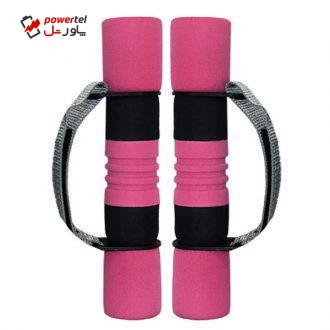 دمبل ایروبیک سان لاین مدل ROSE GOLD 3lb وزن 1.36 کیلوگرم بسته 2 عددی