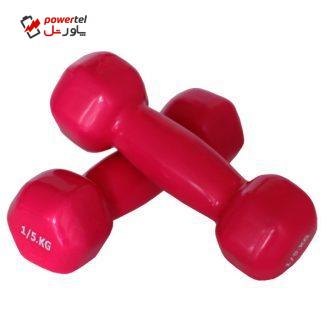 دمبل ایروبیک 1.5 کیلوگرمی بسته دو عددی دمبل ایروبیک 1.5 کیلوگرمی بسته دو عددی
