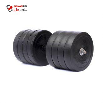 دمبل کد A8 وزن 20 کیلوگرمی بسته 2 عددی