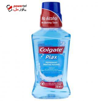 دهانشویه کلگیت سری Plax مدل Peppermint حجم 250 میلی لیتر