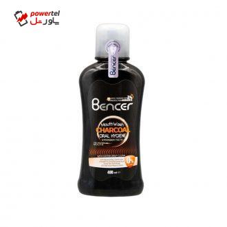 دهان شویه بنسر مدل Charcoal حجم 400 میلی لیتر