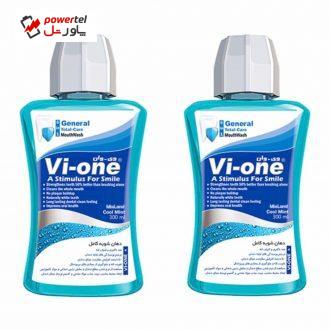 دهان شویه وی وان مدل General Cool Mint حجم 330 میلی لیتر بسته 2 عددی