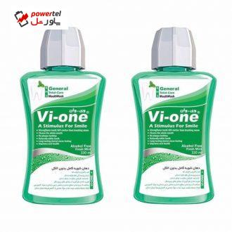 دهان شویه وی وان مدل General Fresh Mint حجم 330 میلی لیتر بسته 2 عددی دهان شویه وی وان مدل General Fresh Mint حجم 330 میلی لیتر بسته 2 عددی