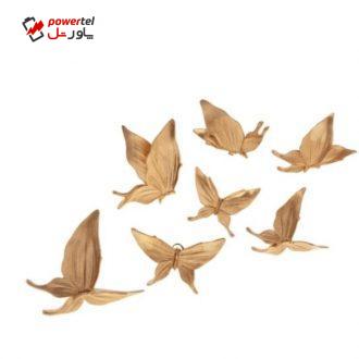 دیوارکوب طرح پروانه کد P01 مجموعه ۷ عددی
