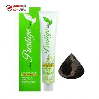 رنگ مو نیو پرستیژ کالر شماره 3 حجم 100 میلی لیتر رنگ قهوه ای تیره