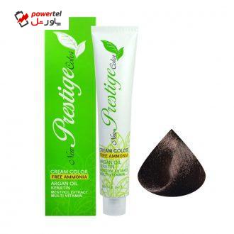 رنگ مو نیو پرستیژ کالر شماره 4 حجم 100 میلی لیتر رنگ قهوه ای رنگ مو نیو پرستیژ کالر شماره 4 حجم 100 میلی لیتر رنگ قهوه ای