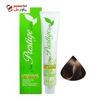 رنگ مو نیو پرستیژ کالر شماره 5 حجم 100 میلی لیتر رنگ قهوه ای روشن