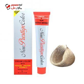 رنگ مو نیو پرستیژ کالر شماره SA.9 حجم 120 میلی لیتر رنگ بلوند شنی خیلی روشن رنگ مو نیو پرستیژ کالر شماره SA.9 حجم 120 میلی لیتر رنگ بلوند شنی خیلی روشن