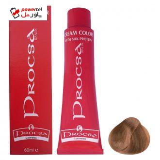 رنگ مو پروکسا سری Pearl Golden شماره 7.23 حجم 60 میلی لیتر رنگ بلوند صدفی طلایی متوسط