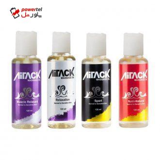 روغن ماساژ آیتک مدل RRSP4  حجم 120 میلی لیتر مجموعه 4 عددی