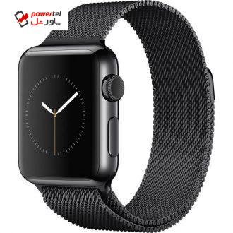 ساعت مچی هوشمند اپل واچ مدل 38mm Steel Gray Case with Milanese Loop Bracelet ساعت مچی هوشمند اپل واچ مدل 38mm Steel Gray Case with Milanese Loop Bracelet