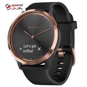 ساعت مچی هوشمند گارمین مدل VIVOMOVE HR BLACK WITH ROSEGOLD HARDWARE ساعت مچی هوشمند گارمین مدل VIVOMOVE HR BLACK WITH ROSEGOLD HARDWARE