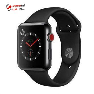 ساعت هوشمند اپل سری 3 سلولار مدل 38mm Aluminium Case with Sport Band