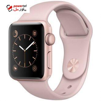 ساعت هوشمند اپل واچ سری 1 مدل 38mm Rose Gold Case with Pink Sand Band ساعت هوشمند اپل واچ سری 1 مدل 38mm Rose Gold Case with Pink Sand Band